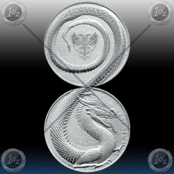 2 x 1oz GERMANIA 5 Mark 2020 (Germania Beasts: FAFNIR) BU